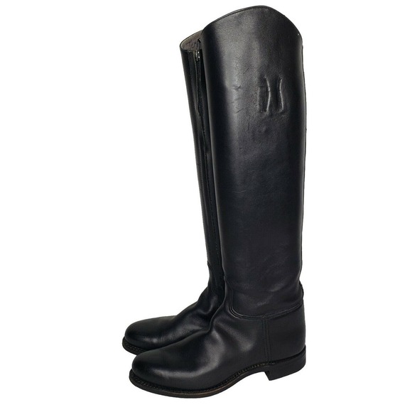 DEHNER Stock DRESS Equestrian Riding Boots Black Leather Tall Womens 7 C USA